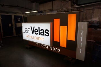 Houston LED signs for Las Velas at Hillcroft