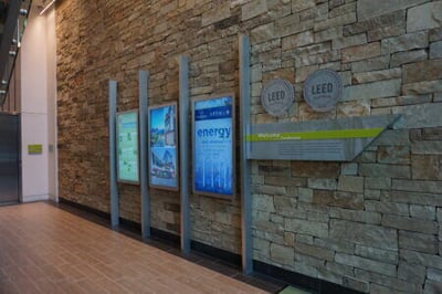 Houston custom signs showing LEED certification levels