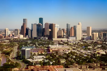 Downtown Houston Skyline in the daytime