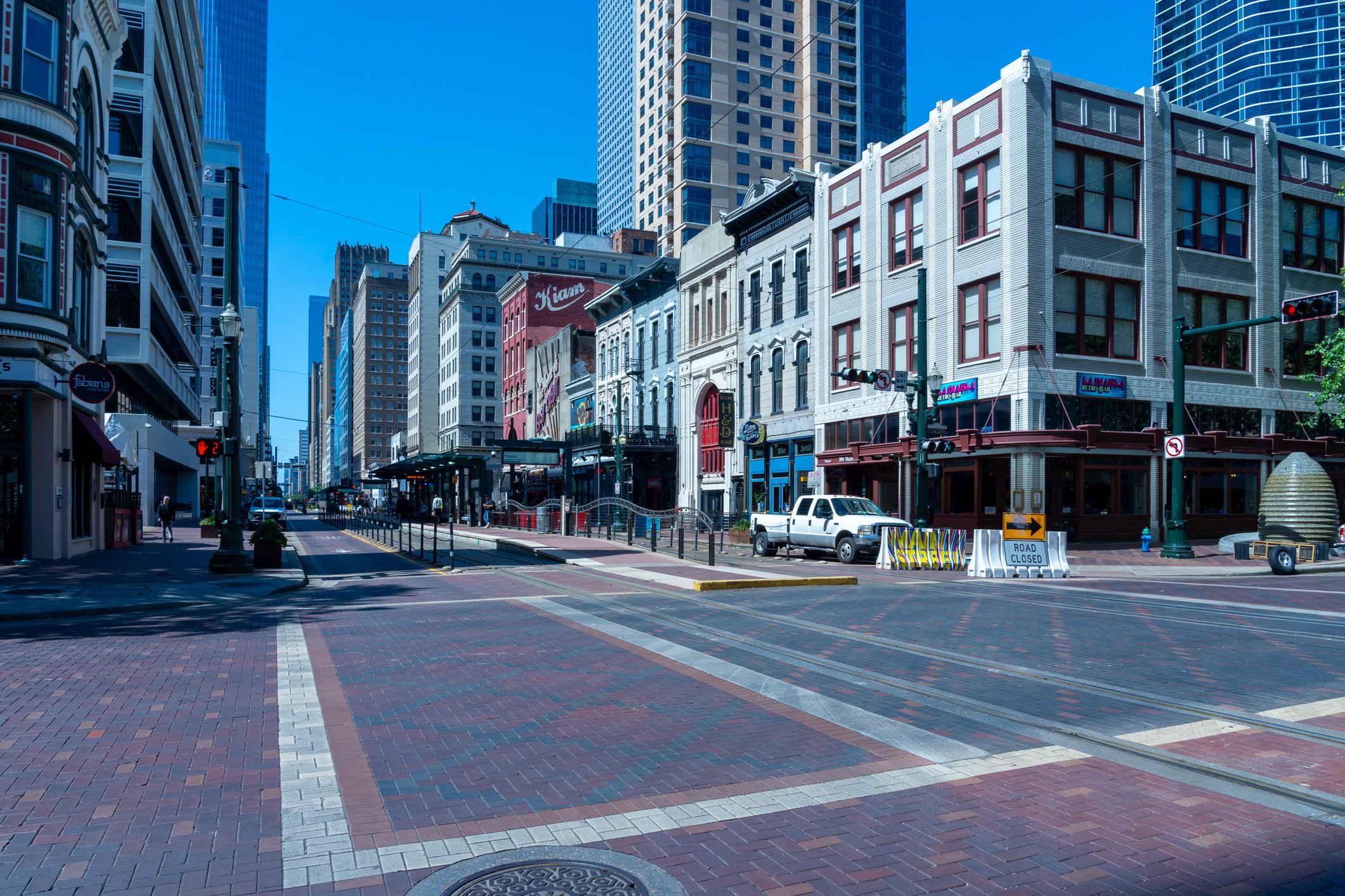Street view in downtown Houston